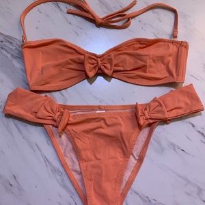 SYLA Swimsuit - Size I (S) - One of a kind Coral with bows